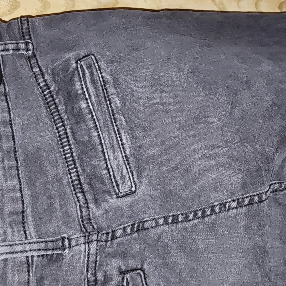Woman's Time & Tru High Rise Bell Bottoms Black Jeans Pants Trousers Size 16 - Picture 7 of 8
